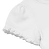 子供服 女の子 綿100％リボンモチーフフリル袖Tシャツ オフホワイト(11) デザインポイント2