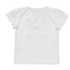 ベビー服 女の子 ベビーサイズ綿100％リボンモチーフフリル袖Tシャツ オフホワイト(11) 背面