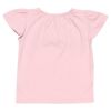 ベビー服 女の子 ベビーサイズ花柄リボンモチーフ付きTシャツ ピンク(02) 背面