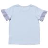 子供服 女の子 綿100％音符刺繍ストライプ柄フリルつきTシャツ ブルー(61) 背面