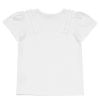 子供服 女の子 綿100％ラインストーンロゴTシャツ オフホワイト(11) 背面