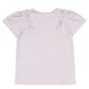 子供服 女の子 綿100％ラインストーンロゴTシャツ パープル(91) 背面