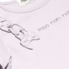 子供服 女の子 綿100％ラインストーンロゴTシャツ パープル(91) デザインポイント2