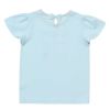 子供服 女の子 綿100％バレエシューズプリントTシャツ ブルー(61) 背面