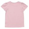 子供服 女の子 綿100％女の子＆ロゴプリントTシャツ ピンク(02) 背面