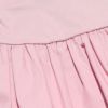 子供服 女の子 綿100％リボンつき異素材ギャザー切り替えTシャツ ピンク(02) デザインポイント2