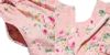 子供服 女の子 日本製綿100％花柄リボン＆フリルワンピース ピンク(02) デザインポイント2