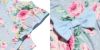 子供服 女の子 日本製綿100％花柄リボン＆フリルワンピース ブルー(61) デザインポイント1