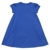 子供服 女の子 綿100％リボン付きストライプ柄ワンピース ブルー(61) 背面