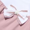 子供服 女の子 綿100％リボン付きAラインワンピース ピンク(02) デザインポイント1