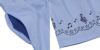 子供服 女の子 ストライプ柄音符プリント襟付きドッキングワンピース ブルー(61) デザインポイント2