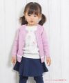 ベビー服 女の子 綿100％ベビーサイズバレエモチーフTシャツ オフホワイト(11) モデル画像4