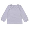 ベビー服 女の子 綿100％ベビーサイズバレエモチーフTシャツ パープル(91) 背面