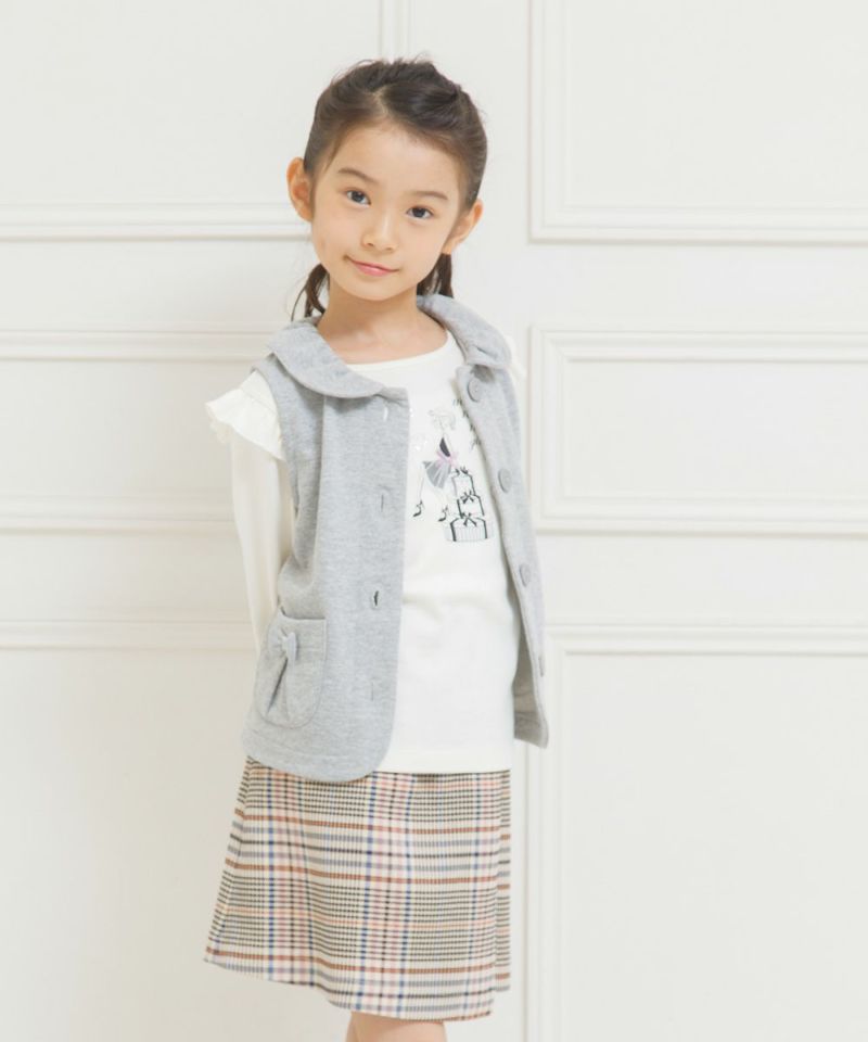 チェック柄スカート風キュロットパンツ チェック柄スカート風キュロットパンツ
