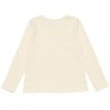 子供服 女の子 バレエモチーフ＆リボン＆お花付き裏毛トレーナー アイボリー(12) 背面