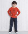 子供服 男の子 スウェットミニ裏毛カーゴパンツ ブラック(00) モデル画像4