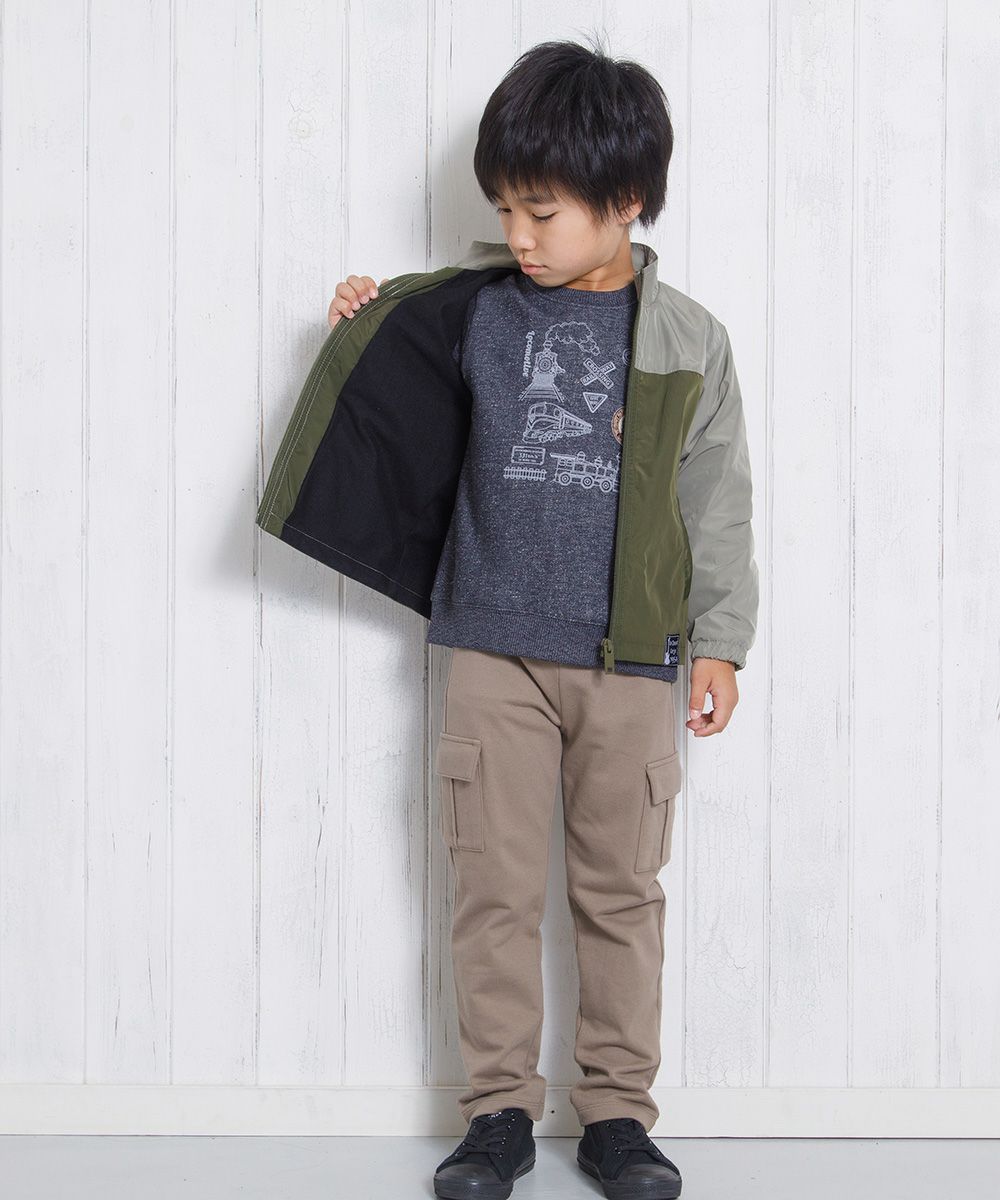 子供服 男の子 スウェットミニ裏毛カーゴパンツ ブラウン(05) モデル画像3