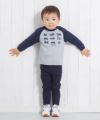 ベビー服 男の子 ベビーサイズ乗り物シリーズ車プリントTシャツ 杢ｸﾞﾚｰ(92) モデル画像4