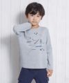 子供服 男の子 乗り物シリーズ電車プリントTシャツ 杢ｸﾞﾚｰ(92) モデル画像1