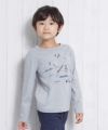 子供服 男の子 乗り物シリーズ電車プリントTシャツ 杢ｸﾞﾚｰ(92) モデル画像4