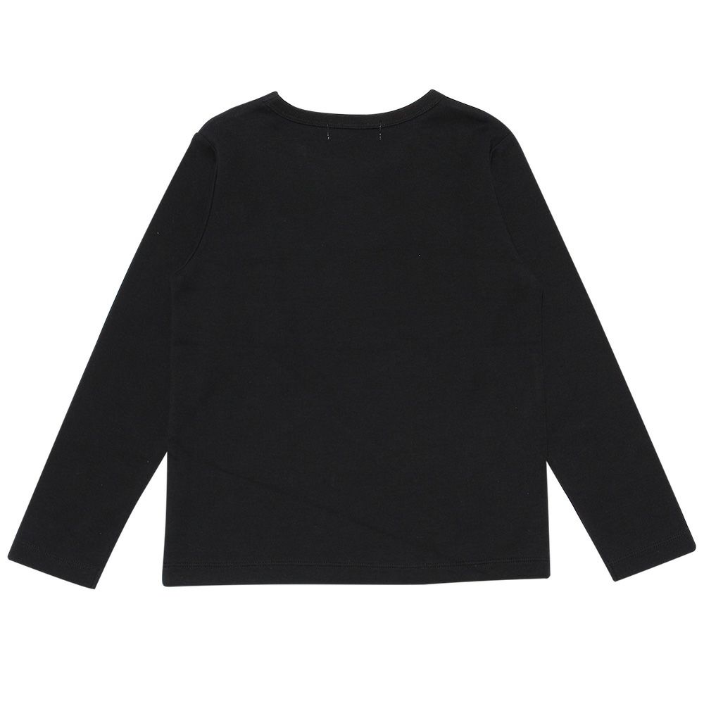 子供服 男の子 綿100％楽器シリーズドラムプリントTシャツ ブラック(00) 背面