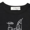 子供服 男の子 綿100％楽器シリーズドラムプリントTシャツ ブラック(00) デザインポイント2