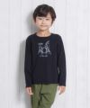 子供服 男の子 綿100％楽器シリーズドラムプリントTシャツ ブラック(00) モデル画像4