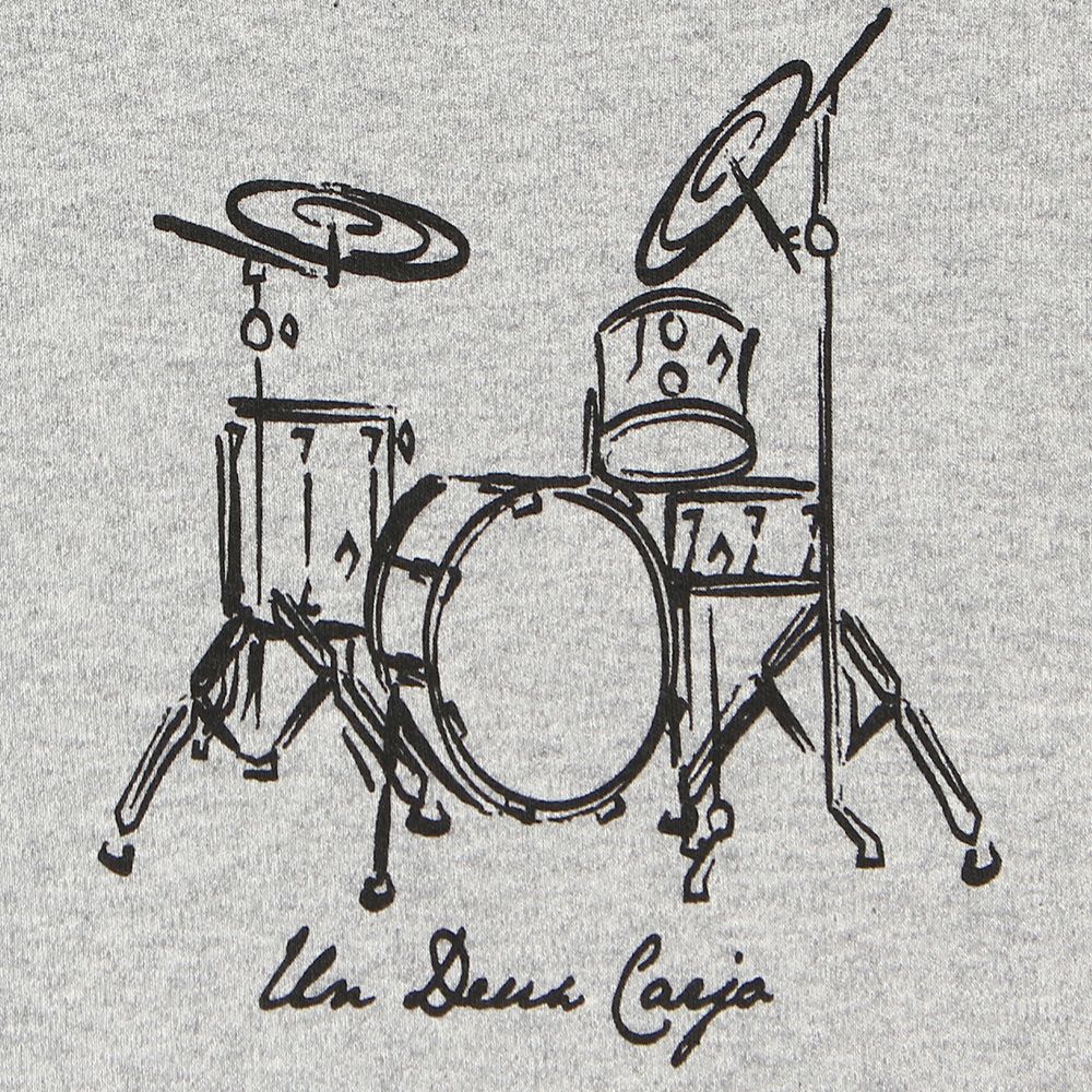 子供服 男の子 綿100％楽器シリーズドラムプリントTシャツ 杢ｸﾞﾚｰ(92) デザインポイント1
