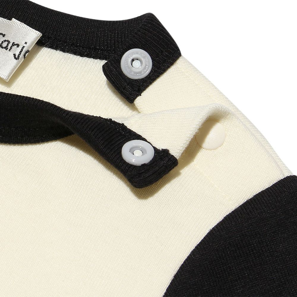 ベビー服 男の子 ベビーサイズ恐竜シリーズプリント迷彩Tシャツ アイボリー(12) デザインポイント2