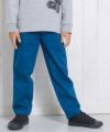 子供服 男の子 ストレッチ素材ウエストゴム10分丈パンツ ブルー(61) モデル画像アップ