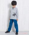 子供服 男の子 ストレッチ素材ウエストゴム10分丈パンツ ブルー(61) モデル画像1