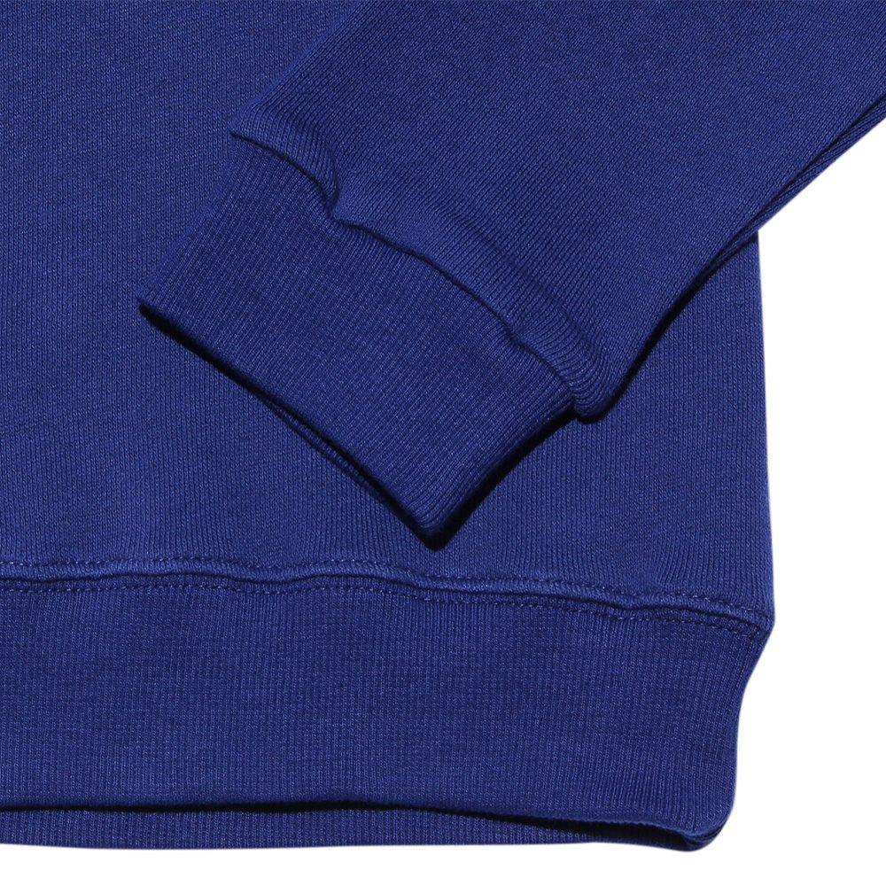ベビー服 男の子 綿100％ロゴプリント裏毛トレーナー ネイビー(06) デザインポイント2