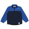 子供服 男の子 バイカラージップアップ長袖ポケット付きジャケット ブルー(61) 正面