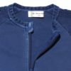 ベビー服 男の子 綿100％ケーブル編み×裏毛ジップアップジャケット ブルー(61) デザインポイント1