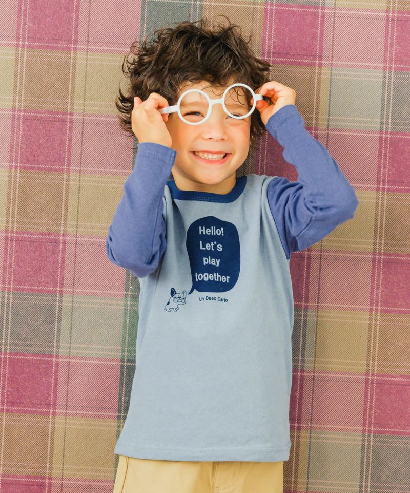 子供服 男の子 綿100％ ブルドッグ 動物 プリント Tシャツ