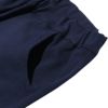 子供服 女の子 ストレッチツイル素材リボンつき７分丈パンツ ネイビー(06) デザインポイント1