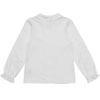 子供服 女の子 綿100％袖口フリルブラウス ホワイト(01) 背面