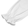 子供服 女の子 綿100％袖口フリルブラウス ホワイト(01) デザインポイント2