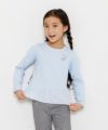 子供服 女の子 綿100％裾アシンメトリーTシャツ ブルー(61) モデル画像1