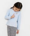 子供服 女の子 綿100％裾アシンメトリーTシャツ ブルー(61) モデル画像3
