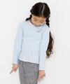 子供服 女の子 綿100％裾アシンメトリーTシャツ ブルー(61) モデル画像4