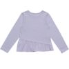 子供服 女の子 綿100％裾アシンメトリーTシャツ パープル(91) 背面