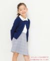 子供服 女の子 チェック柄フリルつきスカート風キュロットパンツ ネイビー(06) モデル画像2