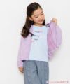 子供服 女の子 綿100％ロゴプリントTシャツ ブルー(61) モデル画像4