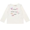 ベビー服 男の子 ベビーサイズ綿100％ロゴプリントTシャツ オフホワイト(11) 正面