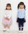 ベビー服 男の子 ベビーサイズ綿100％ロゴプリントTシャツ オフホワイト(11) モデル画像4