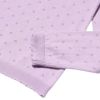 子供服 女の子 綿100％アイレット編みカーディガン パープル(91) デザインポイント2