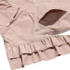 子供服 女の子 バックフリル＆ポケット付きノーカラージップアップジャケット ピンク(02) デザインポイント2