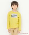 子供服 男の子 綿100％乗り物シリーズ電車プリントTシャツ イエロー(04) モデル画像1