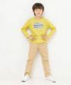 子供服 男の子 綿100％乗り物シリーズ電車プリントTシャツ イエロー(04) モデル画像2